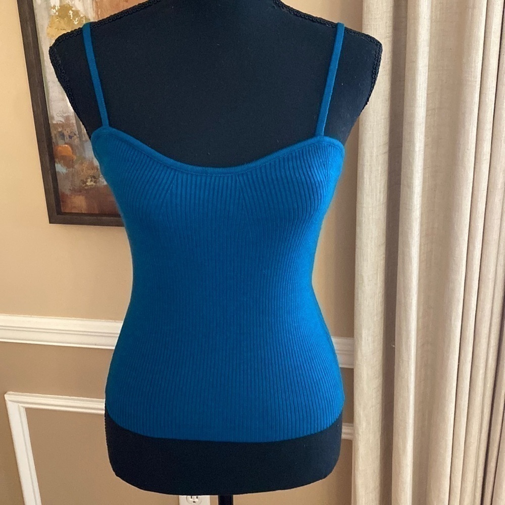 Petal Dew Ribbed Tank Small NWT